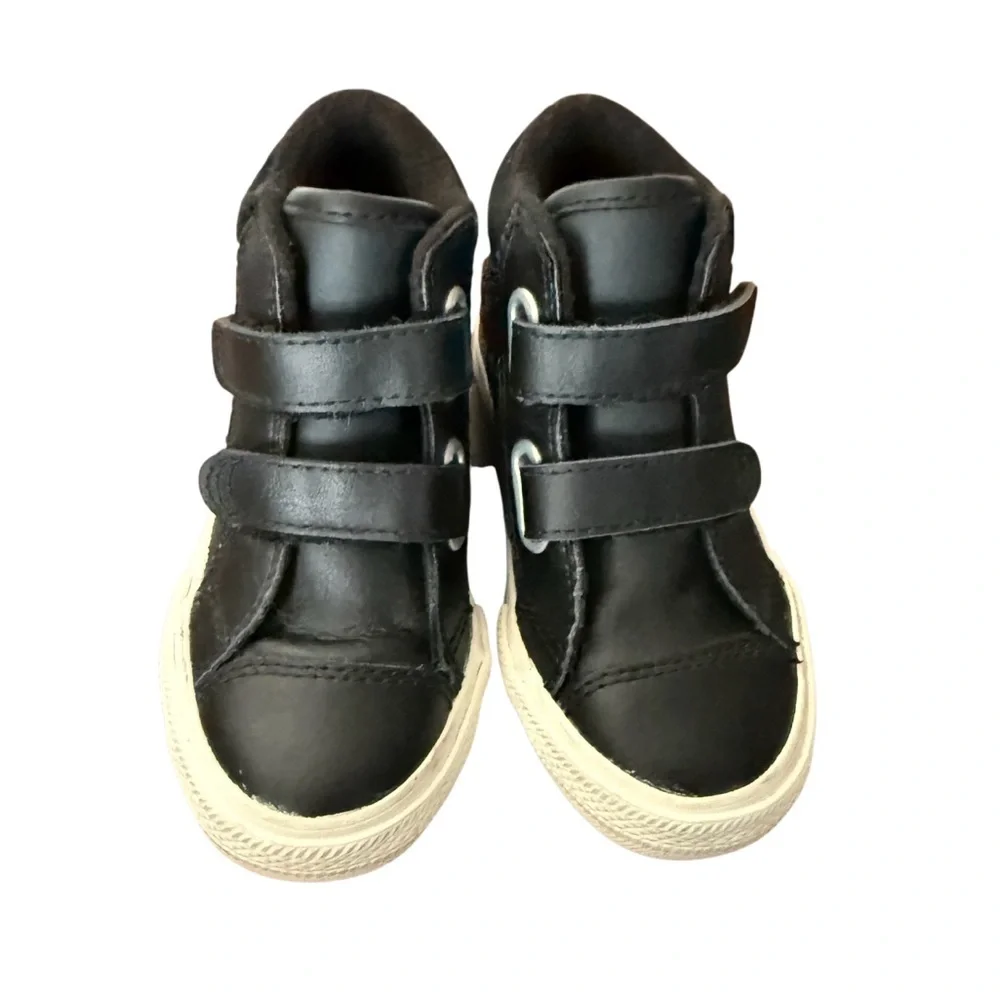 Converse Chuck Taylor All Star 2V Kids Black High-Top Sneakers-Size 7 - Picture 2 of 11